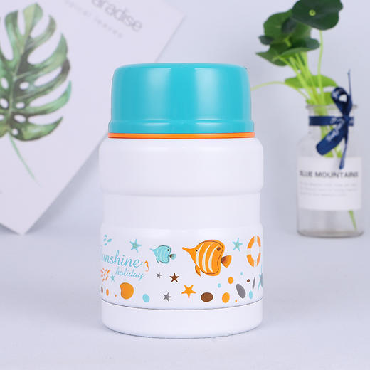 创意新款不锈钢便携真空闷烧壶/保温饭盒/休闲卡通密封304焖烧罐 商品图3