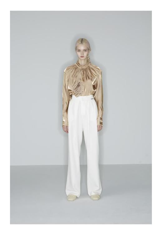 披肩领单边溢边衬衫 商品图0