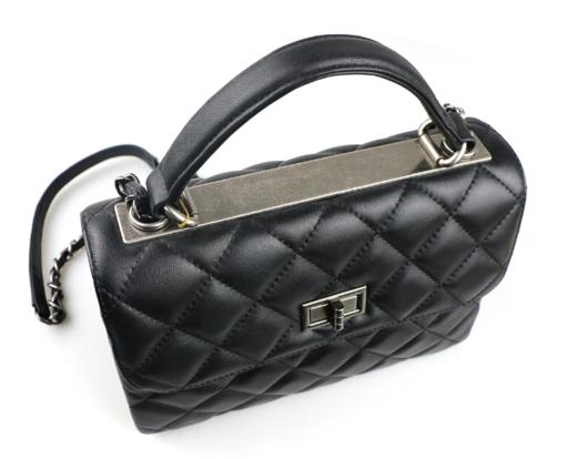 【品牌授权 全国联保】SADI/ 萨迪时尚经典菱格手提包SDS5159-01-1 商品图3