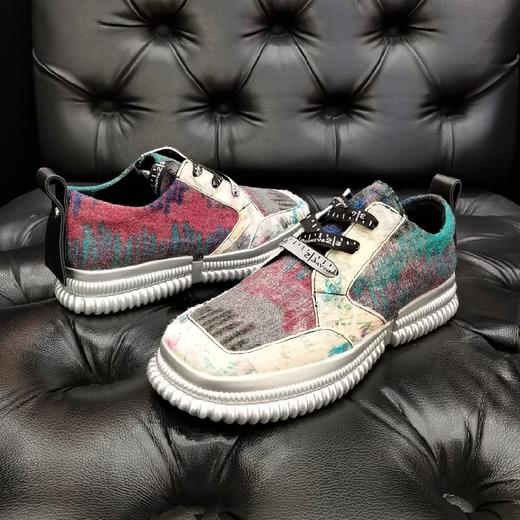 LFGJ 4846 休闲单鞋英伦风涂鸦个性小皮鞋 商品图5