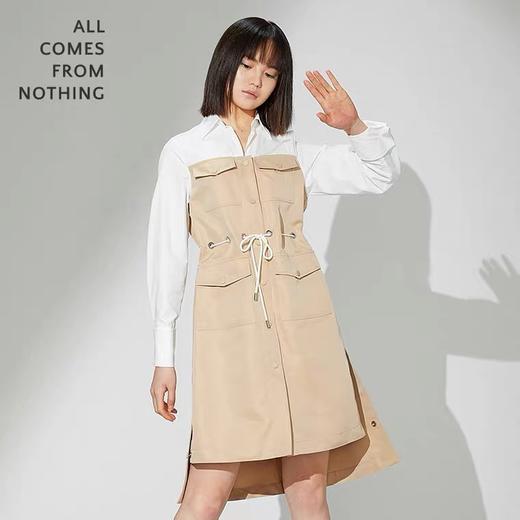 风衣拼接衬衫裙 商品图3