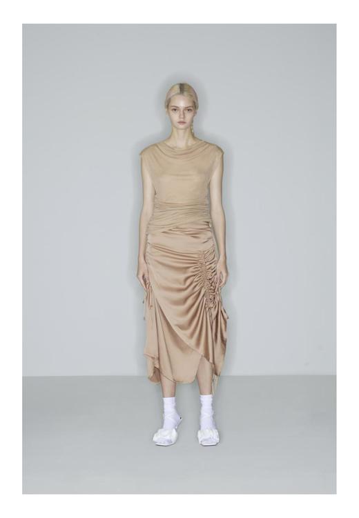 双侧抽绳针织T恤 商品图1