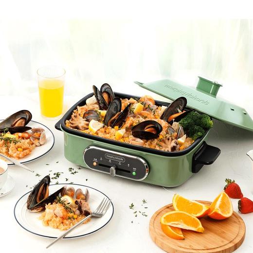 英国摩飞MR9088多功能料理锅电烧烤锅烤炉网红火锅烤肉一体家用 商品图2