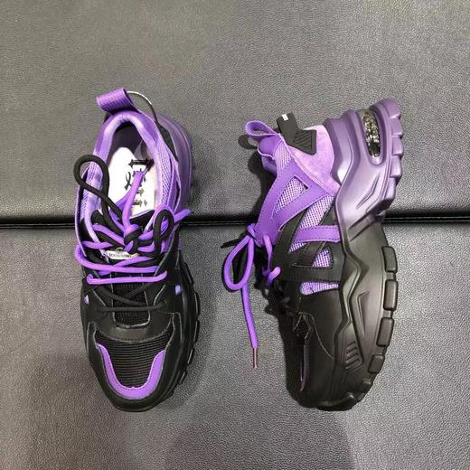 lfgj jeans bb065真皮舒适双色拼接个性女单鞋老爹鞋 商品图4