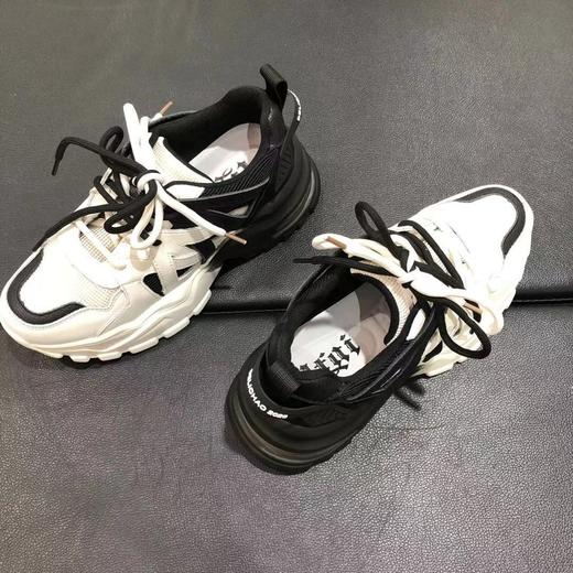 lfgj jeans bb065真皮舒适双色拼接个性女单鞋老爹鞋 商品图11