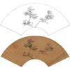 工笔画白描底稿 花鸟扇面小品 明 陆治 花卉图  调  SR13 商品缩略图0