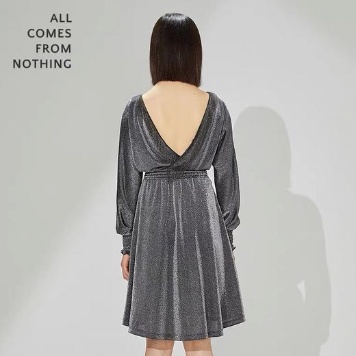 V型露背短礼服裙 商品图4