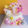 2磅粉红猪奶瓶生日蛋糕 商品缩略图0