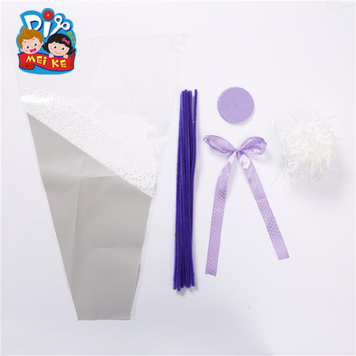 38女神礼物手工diy搓纸康乃馨花束灯光效果幼儿园制作材料包 商品图5