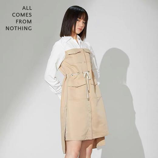 风衣拼接衬衫裙 商品图0