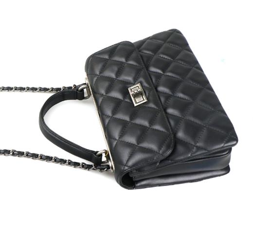 【品牌授权 全国联保】SADI/ 萨迪时尚经典菱格手提包SDS5159-01-1 商品图5