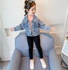 TZW-女童珍珠牛仔上衣 商品缩略图0