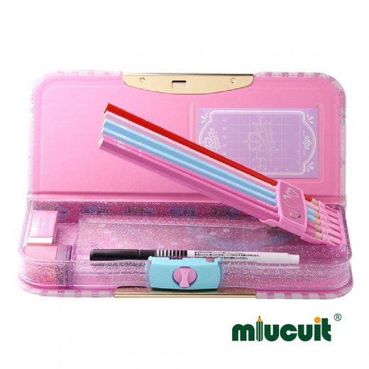 SONIC索尼克铅笔盒双面双重锁扣多功能文具盒 商品图4