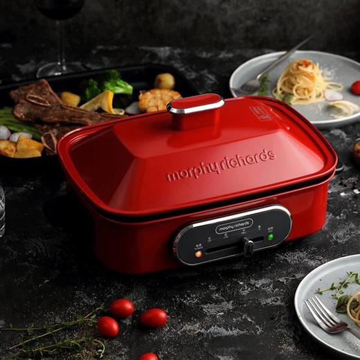 英国摩飞MR9088多功能料理锅电烧烤锅烤炉网红火锅烤肉一体家用 商品图3