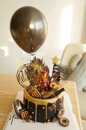 「男士」黑金气球钢铁侠  （黑色部分有竹炭粉 会有清肠效果）