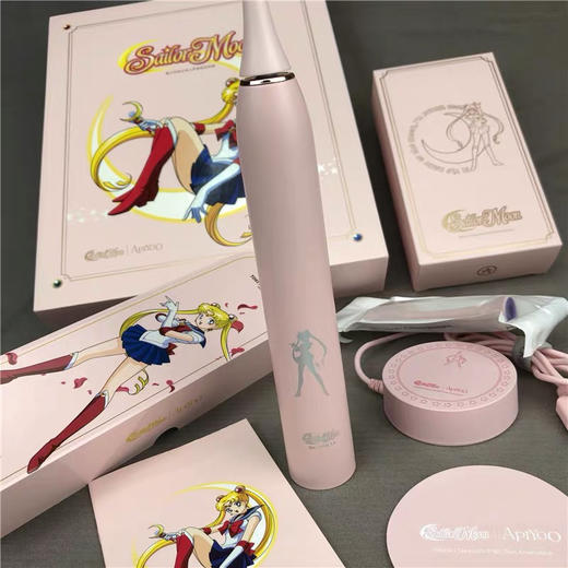 艾优 美少女战士联名款粉色电动牙刷 盒装送人 商品图10