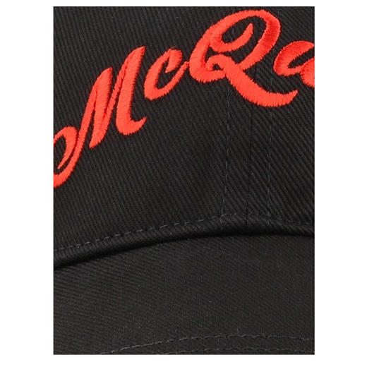 ALEXANDER MCQUEEN 亚历山大麦昆 字母logo帽子 黑色 576534 4105Q 1074 商品图3
