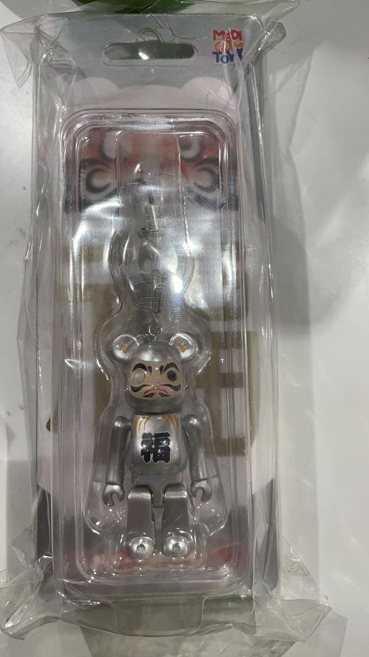 Bearbrick 达摩银色100% 商品图0