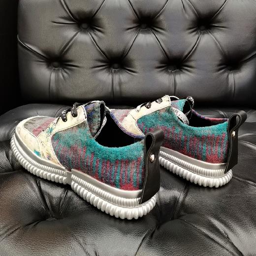 LFGJ 4846 休闲单鞋英伦风涂鸦个性小皮鞋 商品图4