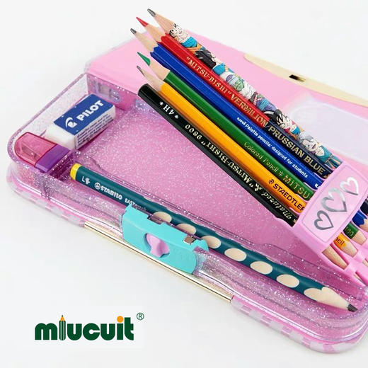 SONIC索尼克铅笔盒双面双重锁扣多功能文具盒 商品图1