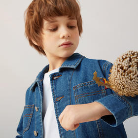 METTE童装男短款牛仔外套2020秋新品中大童男宝薄款小外套上衣