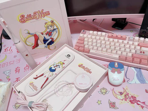 艾优 美少女战士联名款粉色电动牙刷 盒装送人 商品图1