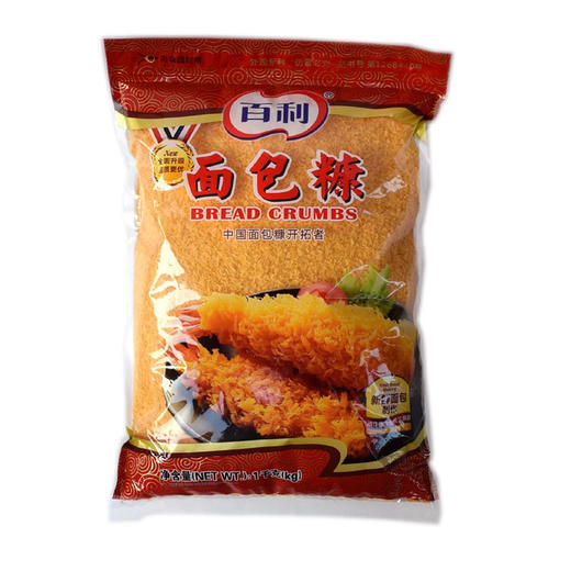 百利黄色面包糠1kg 商品图0