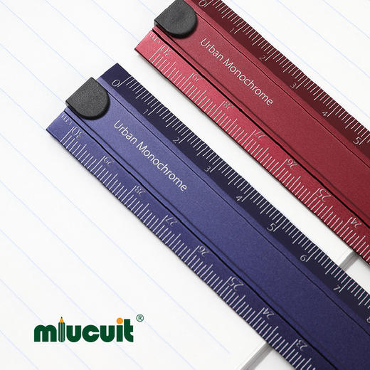 日本kokuyo国誉都市印象铝制尺子简约创意折叠直尺时尚办公折尺 商品图2