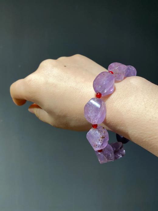 天然紫晶随型珠手链， 顺丰包邮 商品图6