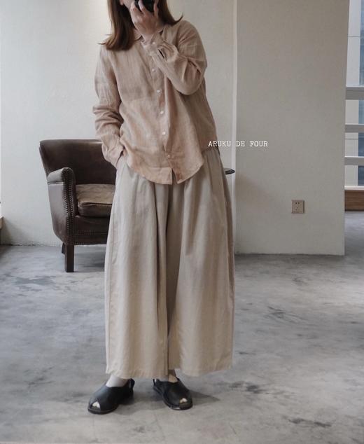 （4折）FRANCESCA白/麻色/黑阔腿裤 商品图11