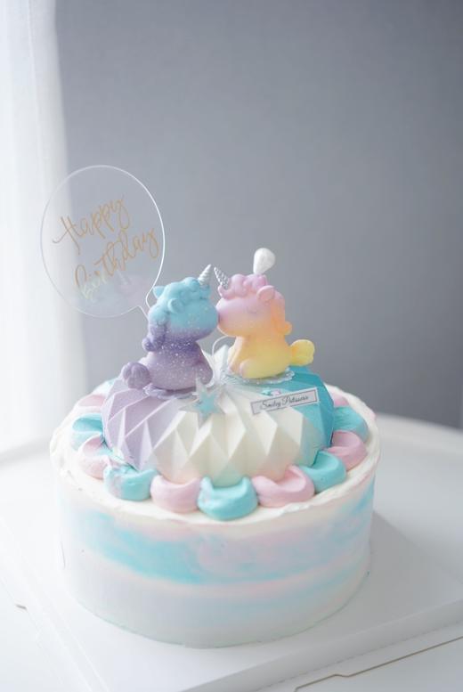 主题奶油蛋糕 | 原味香缇奶油香草慕斯 - 糖果独角兽 商品图4