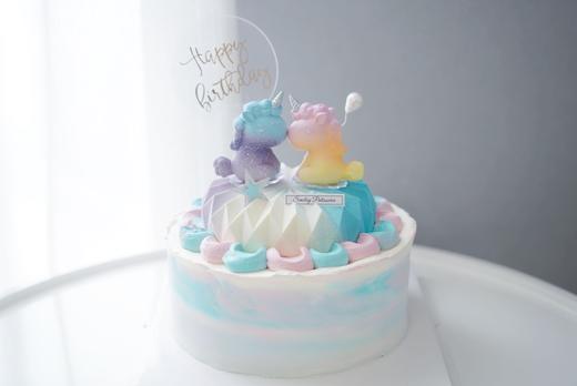 主题奶油蛋糕 | 原味香缇奶油香草慕斯 - 糖果独角兽 商品图2