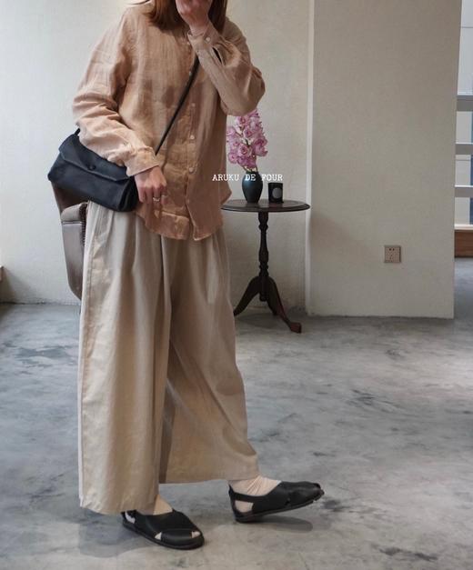 （4折）FRANCESCA白/麻色/黑阔腿裤 商品图12