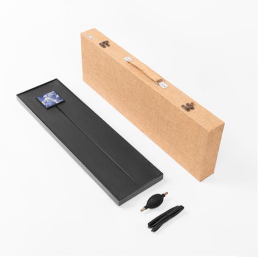 原创设计乌金石茶盘家用高档奢石创意长方形排水式石头茶台大茶海大者08 商品图3