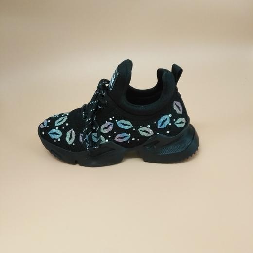 lfgj jeans bb019 春秋时尚个性带钻女鞋色差鞋 商品图11