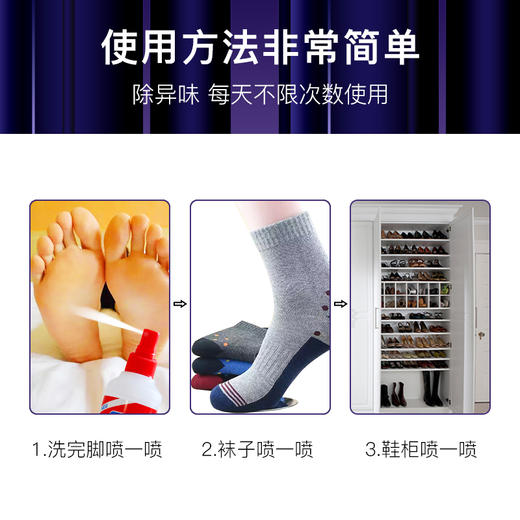 【李佳琦推荐，德国SOS足部喷雾】除脚臭鞋袜除味剂250ml夏天足部抑菌除味喷雾鞋袜鞋柜除臭剂杀菌止痒去脚气去脚汗脚臭消毒抑菌止痒喷雾 商品图1