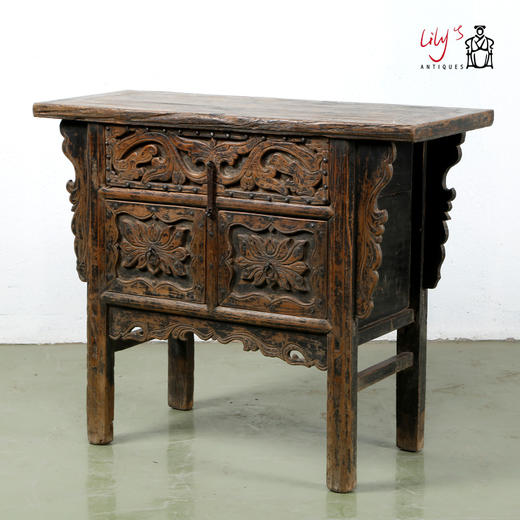 中式古典家具实木玄关间厅柜餐边柜走廊柜储物柜供桌民宿会所家具 商品图2