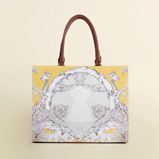 非洲动物手绘印花托特包 商品图0