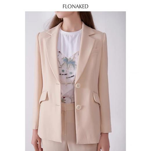 日本进口面料裸色修身西装 商品图3