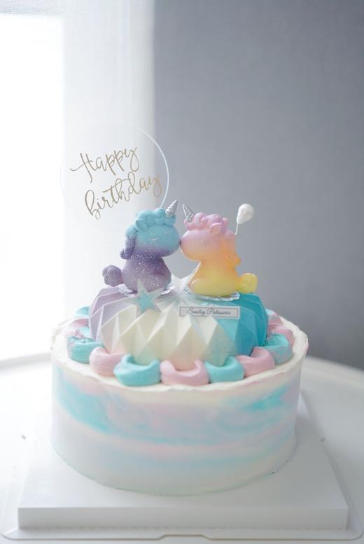 主题奶油蛋糕 | 原味香缇奶油香草慕斯 - 糖果独角兽 商品图3