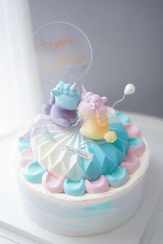 主题奶油蛋糕 | 原味香缇奶油香草慕斯 - 糖果独角兽 商品图0