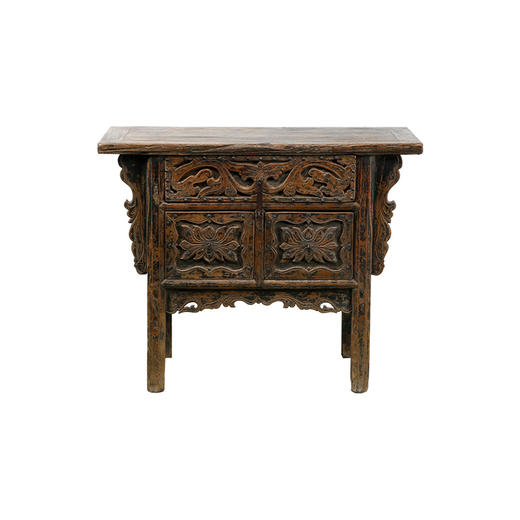 中式古典家具实木玄关间厅柜餐边柜走廊柜储物柜供桌民宿会所家具 商品图1