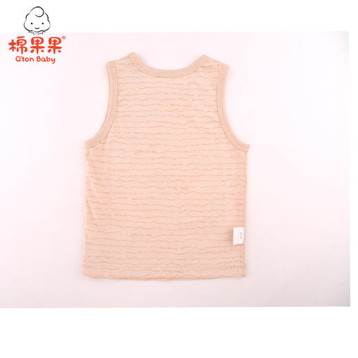 棉果果夏季新疆彩棉男童女童纯棉汗布背心M201170121212 商品图1