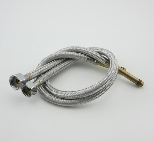 304不锈钢 尖头单头编织软管 80CM 商品图0