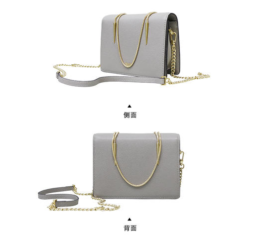 【品牌授权 全国联保】SADI/萨迪新款2020时尚真皮女士小方包斜挎手提包SD3639 商品图7