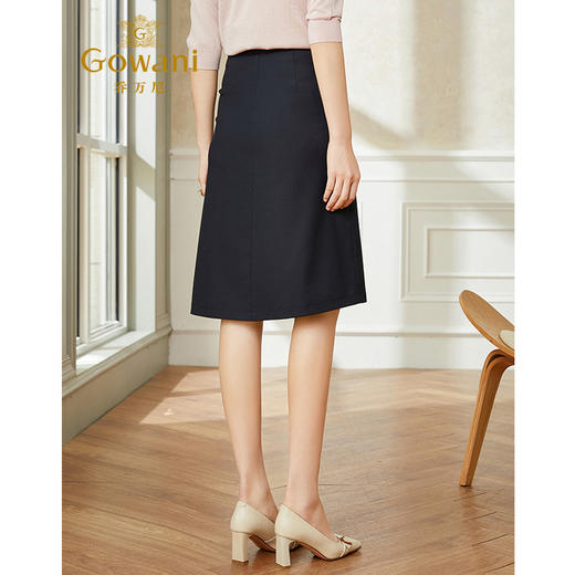乔万尼半身裙春款新品a字裙大码新款西装中长款裙子显瘦遮胯EI1D909 商品图3