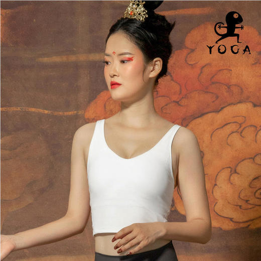 【现货秒发】壁虎瑜伽2021【至简】V领极简运动Bra（有胸垫） 商品图5