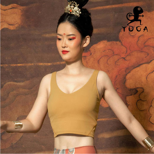 【现货秒发】壁虎瑜伽2021【至简】V领极简运动Bra（有胸垫） 商品图2