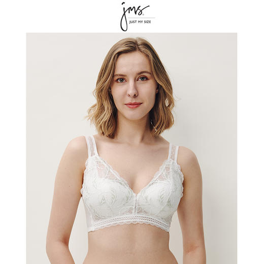 【美国品牌JUSTMYSIZE】性感蕾丝内衣女无钢圈美背聚拢上托文胸 商品图0