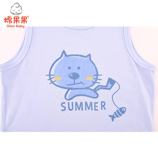 棉果果夏季新品内衣男童莫代尔背心M201170421233 商品图2